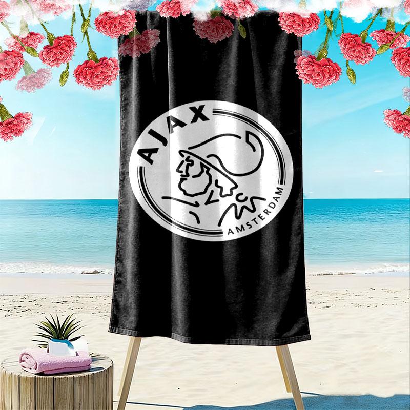 Toalla de Playa con Estampado del AFC Ajax, Toalla Grande Suave de Secado Rápido para Playa, Camping, Natación