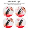 130dB Osobní obranný alarm dobíjecí sebeobrana Bezpečnost ženy s LED světlem Alarm Key Chain Emergency Anti-Attack