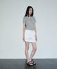 SIS A Cutout Line Cotton Half Pants [Ivory]