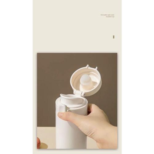 Vacuum Insulated Water Bottle, 320ml/420ml, Stainless Steel, One-Touch Opening, Dishwasher Safe, Direct Drinking, Portable, Easy to Clean, Opens with
