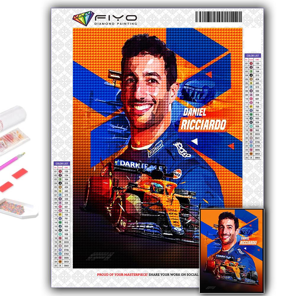 

Популярная 5D Diy вышивка крестиком F1 гонщик живопись полная дрель набор для вышивки крестом настенная наклейка домашний декор