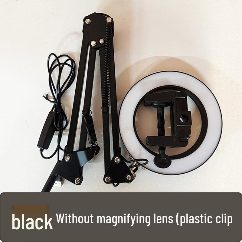LED Long Arm Desk Lamp with Magnifying Glass – Cross-Border Eye Protection for Reading, Learning, Welding, and Repairs
