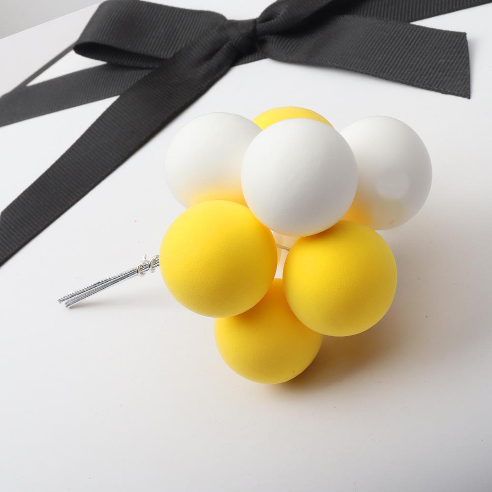 

8 шт. Шарики из цветной глины Набор Топперы для торта Креативные Карточки-флажки для кексов Свадьба День рождения Детский праздник Декор для десертов