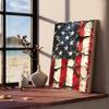 Eagle American Flag Self-adhesive Art Poster Retro Kraft Paper Sticker DIY Room Bar Cafe Stickers Wall Painting