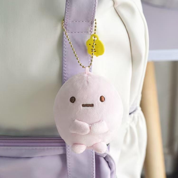 Sumikkogurashi Plush Keychain Cute Penguin Bag Pendant Kawaii Fried Shrimp Soft Stuff Animal Accessories For Birthday Gift