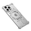 Glacier Series Metal Phone Case With 360 Rotating Stand Magnetic IPhone 16 Pro Max