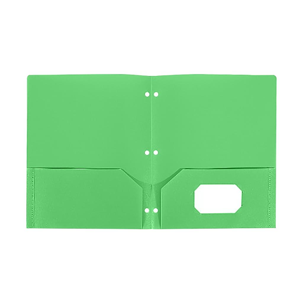 Three- Two-Pocket Document Folder with Storage Pockets for Organization