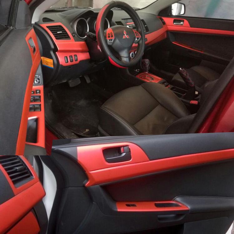 Lancer Interior Carbon Fiber Console & Shift Stickers
