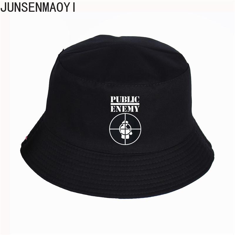 Public Enemy Bucket Hat Summer Pop Us Rap Cotton Women Men Fisherman Hat Outdoor Sunshade Cap Fishing Hation Sunscreen Beach Hat
