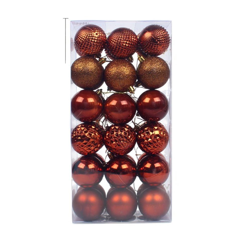 36pcs 6cm Christmas Tree Decoration Pendant Shatterproof Hanging Ornament  Wedding