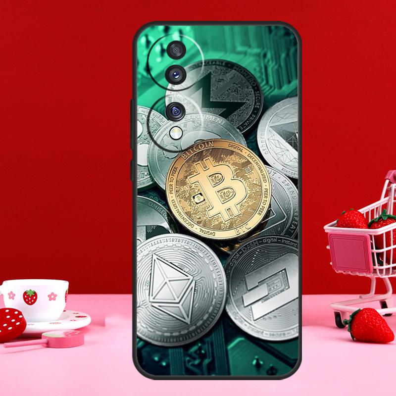 Bitcoin BTC For Honor Magic 7 6 5 8 Pro Case For Honor 400 200 50 70 90 Lite X8c X8b X9a X9b X9c X9d Win
