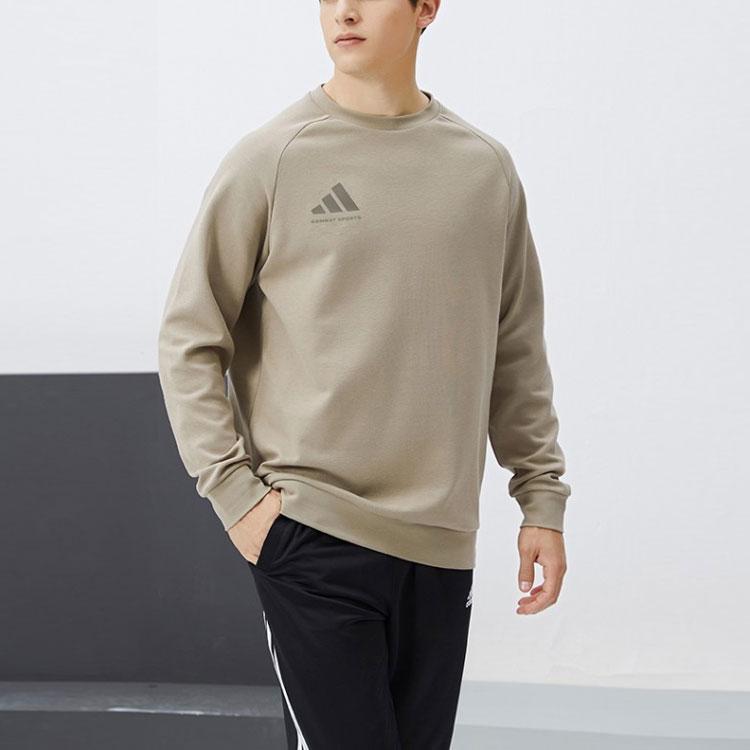 Adidas Logo Sports Casual Crewneck Sweatshirt Unisex Sweatshirt Gray ACLLSPS3CS-GYDG