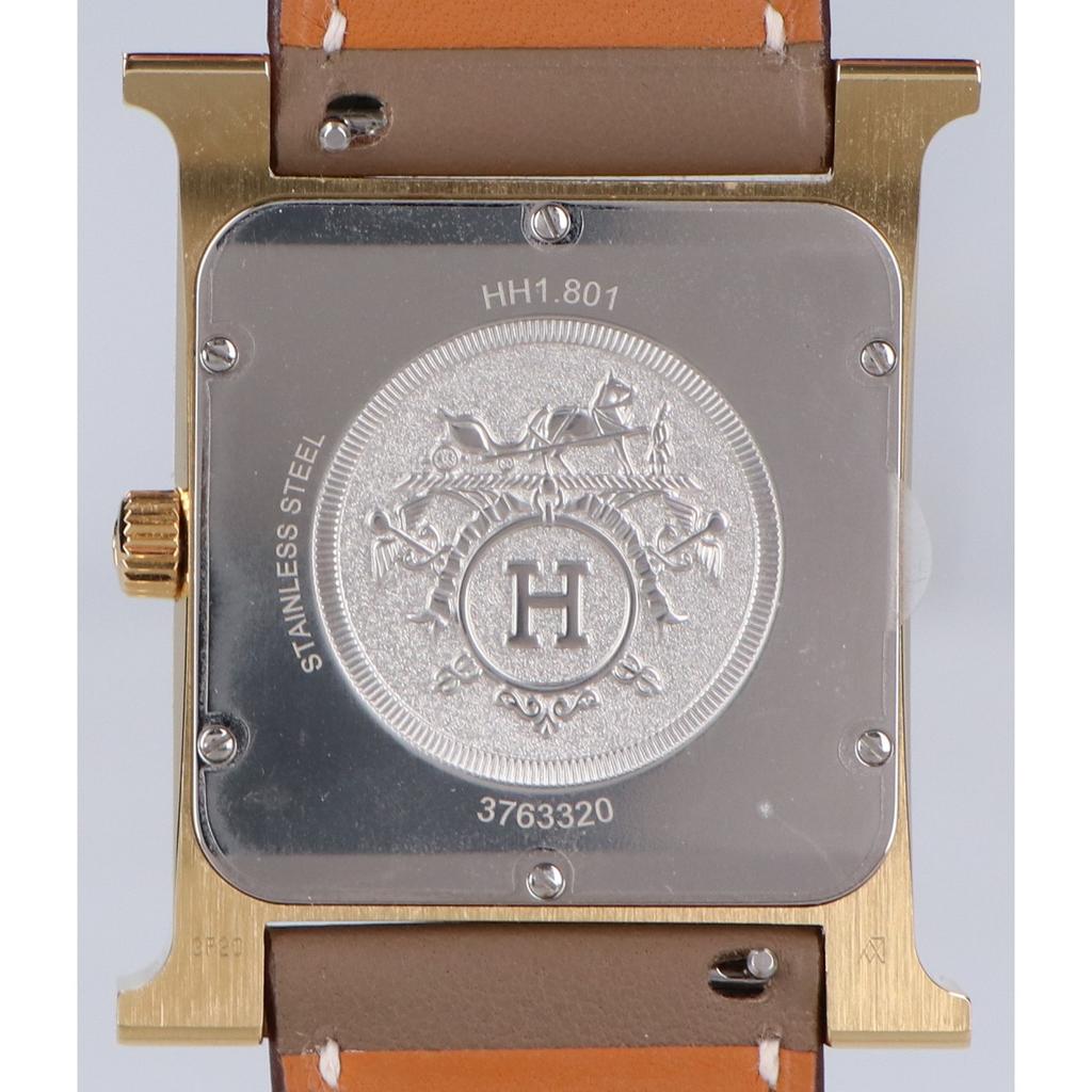 HERMES HH1.801.131 H Watch Quartz Watches Etoupe/GoldUsed