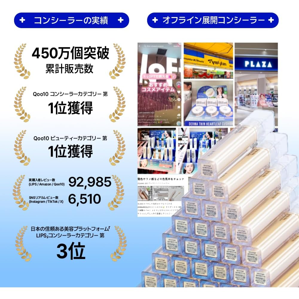 23yearsold Dermachine Concealer 0.2Y Ivory Beige 23 Shades 15g