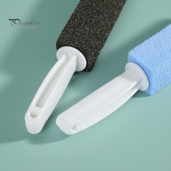 Pierre ponce pour toilettes Élimination des taches d'eau dure Dépôts de calcium Manche long Poignée ergonomique Nettoyant pour toilettes