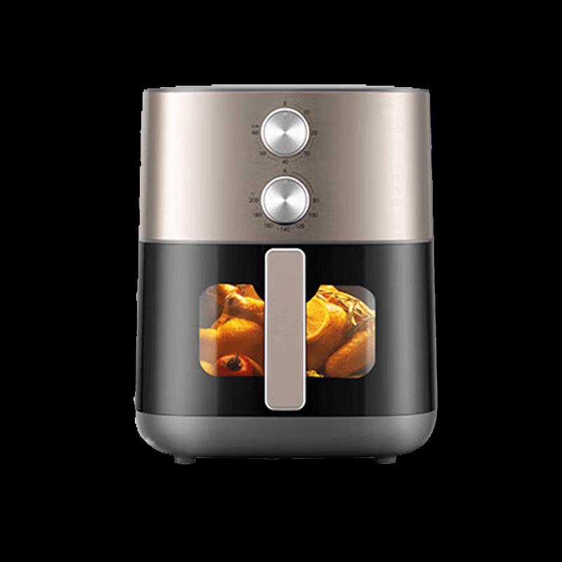 Midea 6.5L Dual-Heating No-Flip Air Fryer with Visual Window CN Plug (adapter Included)