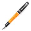 Excellent DELTA Fountain Pen Dolcevita Medium 33838 Orange Black Silver 14K Mens Used