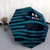 1pc Monster Stripes Fashionable Automatic Opening/Closing Folding Umbrella with 8 Bones, Windproof Portable, Daily Use321