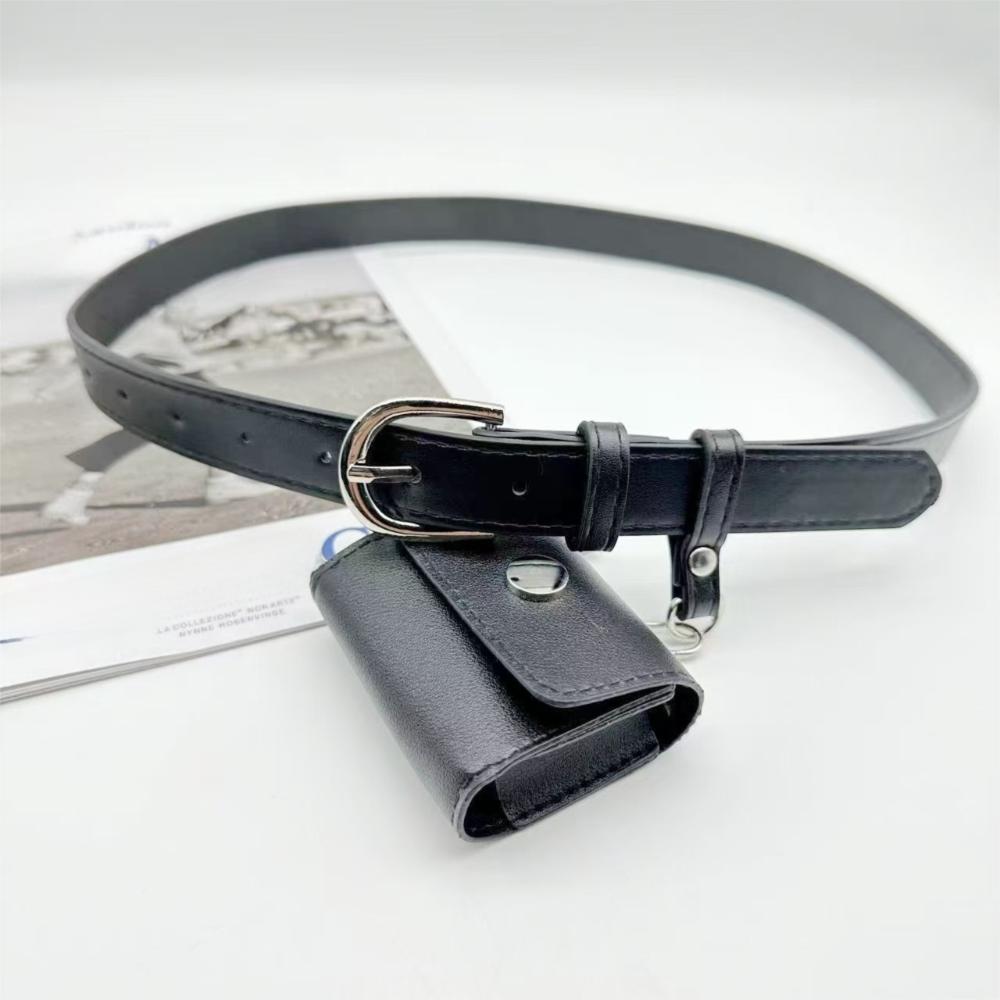 2 In 1 Waist Bag PU Leather Women Belt Bag Detachable Belt With Bag  Ladies