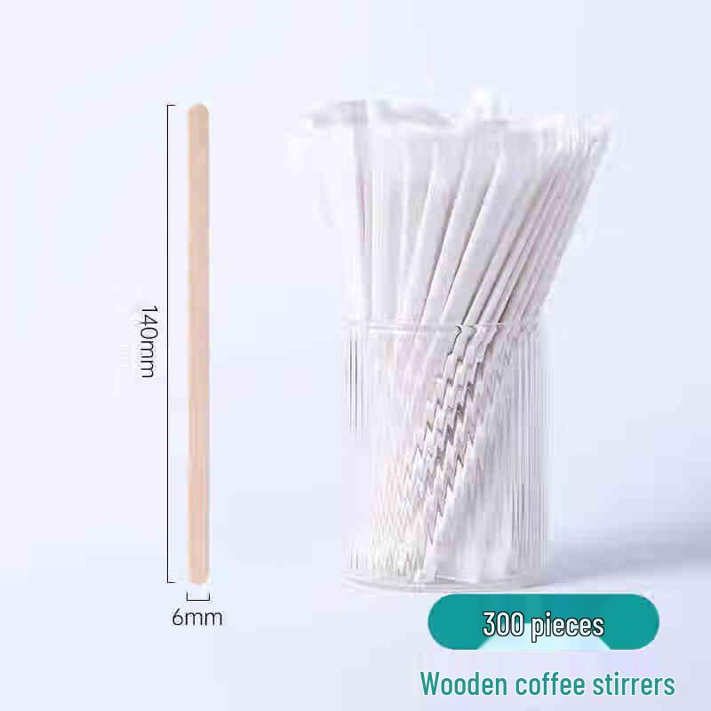 14cm Disposable Wooden Stirring Sticks, 300 Count