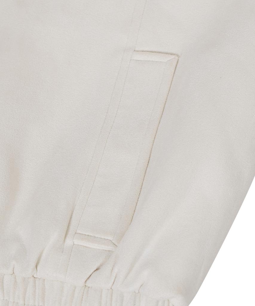 Standarderror 87-Stan057 Raglan Suede Blouson Jacket Ivory