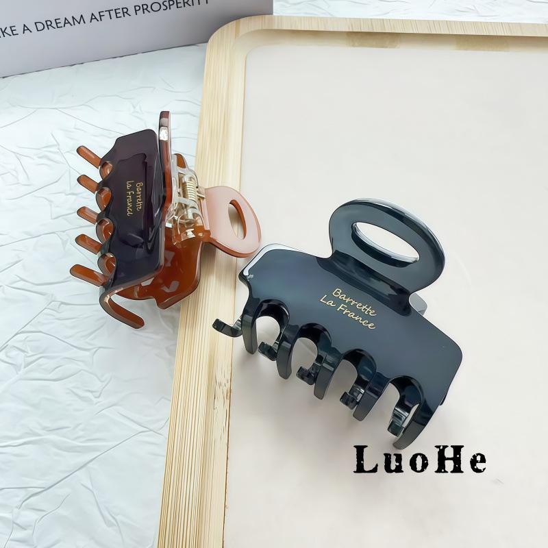 Luohe Jewelry French High Ponytail Hair Clip Korean Acetate Medium Shark Claw