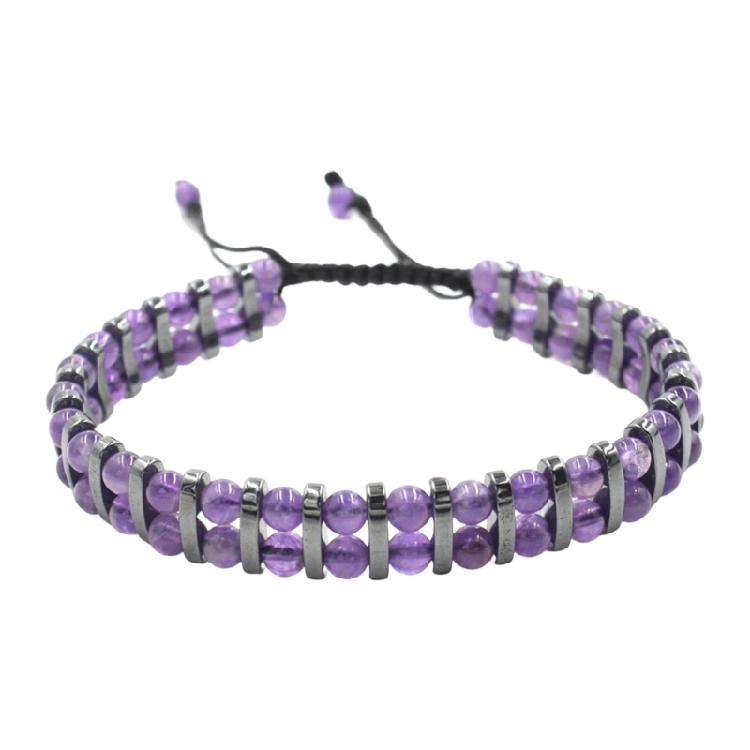 Unique Handcrafted Beaded Stretch Bracelet With Mixed Crystals Delicate Wristband For Protections And Wellness