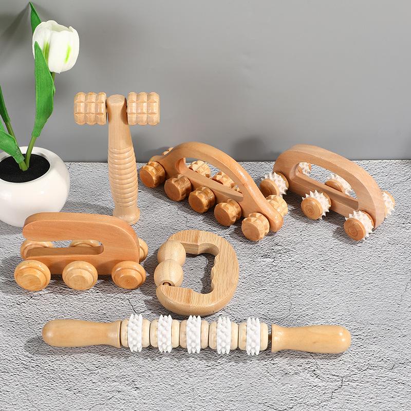 Wooden Massager Set, Mother's Day Gift. Handheld, Effortless, Convenient, Simple and Practical Meridian Massage Wonder