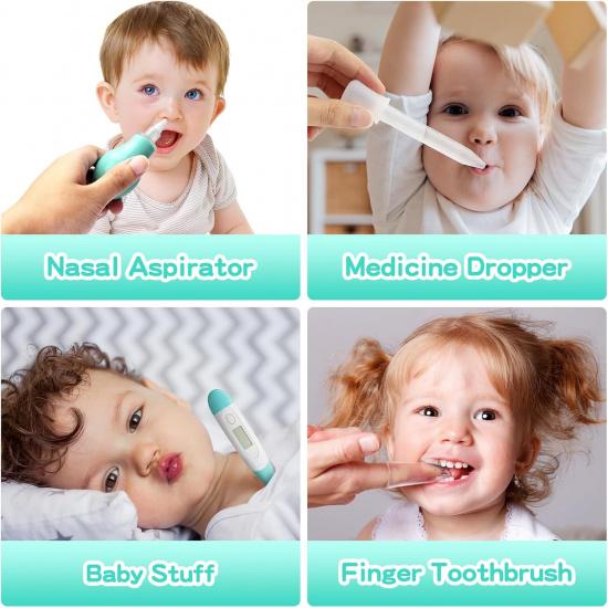Baby Grooming Kit for Boys Girls Safety Newborn Nursery Essentials Grooming Set Gift for First-time Parents, Green 26 in 1