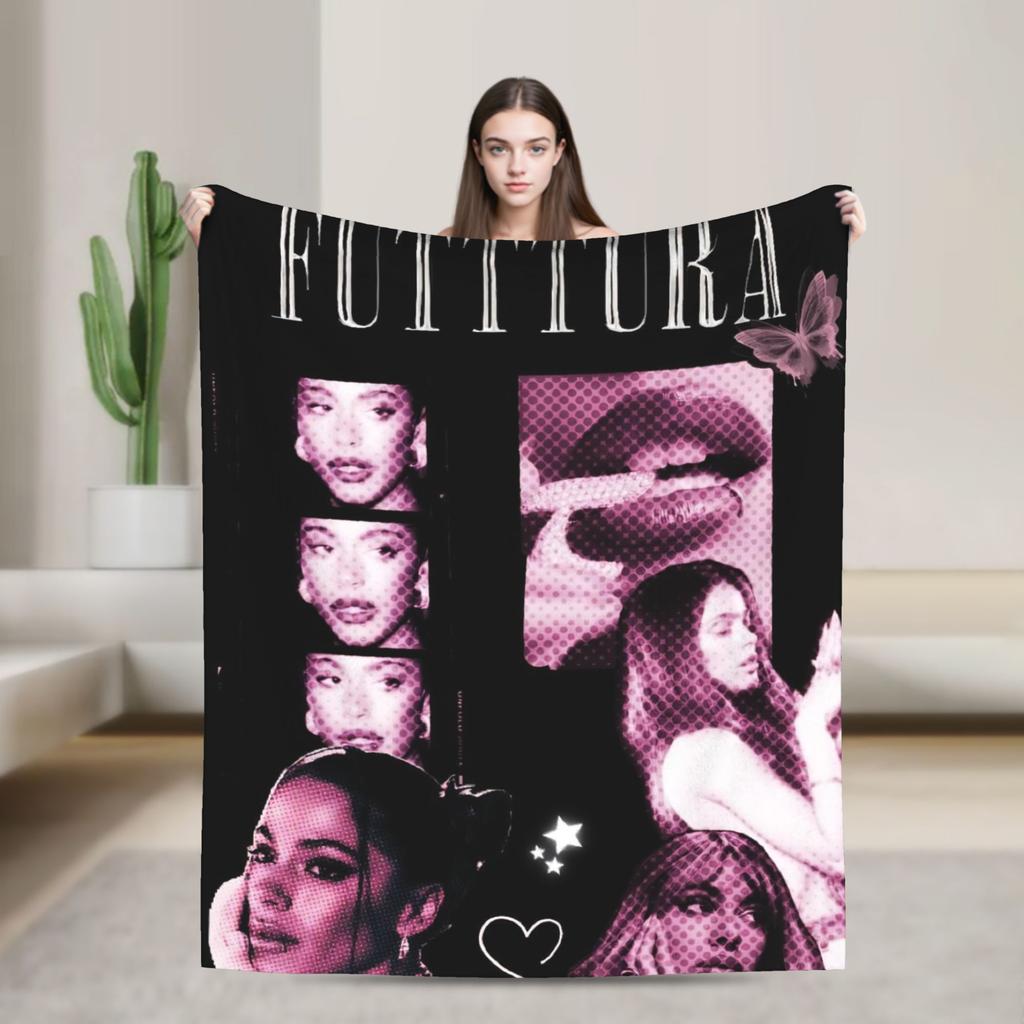 TINI STOESSEL Futtura Tour  Flannel Blanket  Warm Throw Blanket for Home Decor Camping Novelty Bedspread Sofa Bed Cover