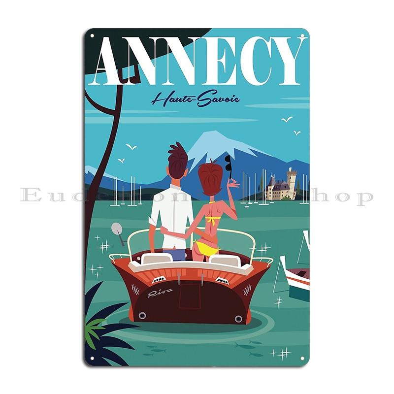 Annecy Poster Metal Signs Wall Cave Bar Cave personalized Plates France Annecy Tin sign Posters 20x30cm