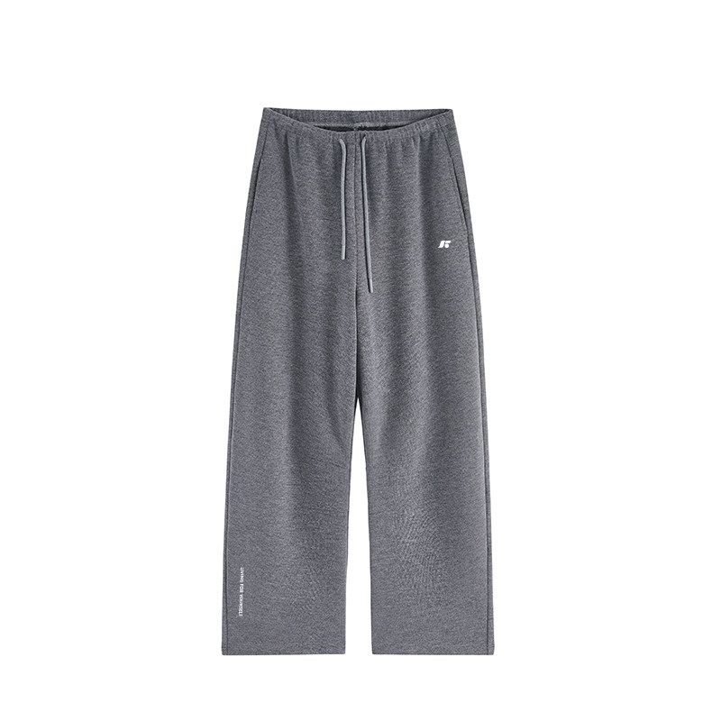 Jungle Tiger Autumn and Winter New Loose Wide-Leg Apricot Sweatpants American Style Trendy Lazy Sports Casual Long Pants for Men and Women