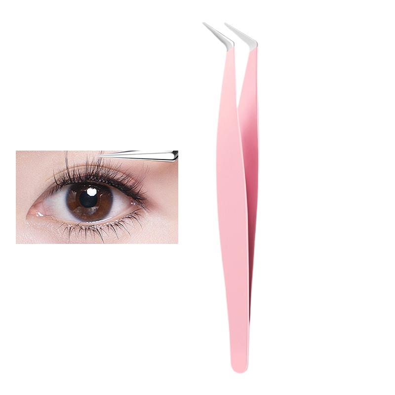 

Пинцеты для наращивания ресниц из нержавеющей стали Пинцеты для 3D-наращивания ресниц Инструмент для наращивания ресниц Инструмент для макияжа розовый