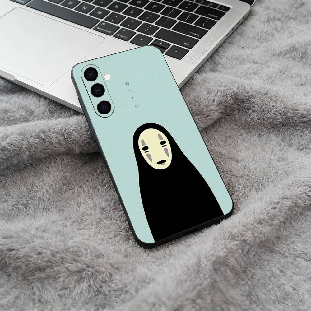 Hot-S-A-Spirited Away Phone Case For Samsung Galaxy A73,A71 A72,A70,A53,A52,A51,Soft Silicone Black Cover