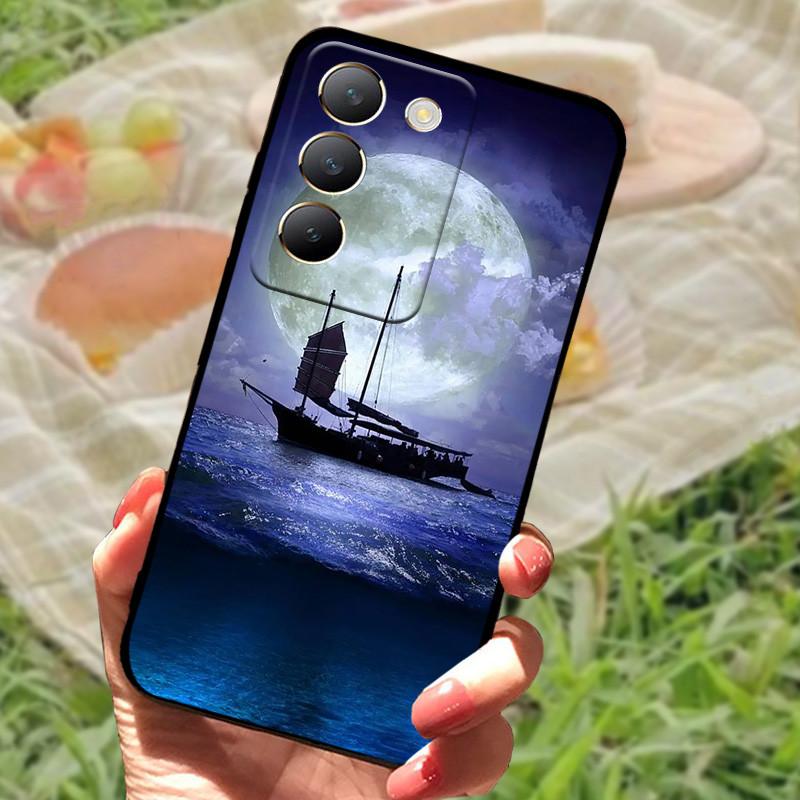 Für vivo V40 SE Hülle 2024 Silikon Bumper Weiche Hüllen für vivo V40 SE 5G Hüllen V40SE Cartoon Bemaltes Coque Fundas Schutz