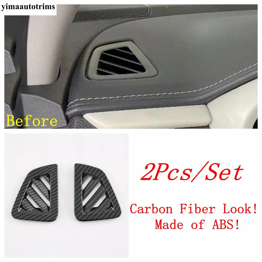 

For Isuzu D-Max Window Lift Head Light Wheel Gear Panel Air AC Vent Water Cup Cover Kit Trim Carbon Fiber Accessories Model H