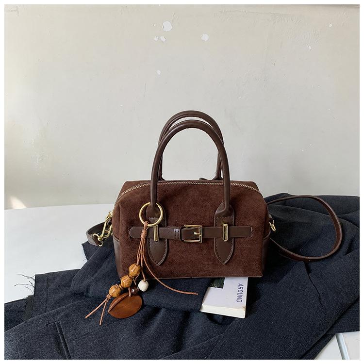 Hand-held Boston Bag, Women's Bag, Small Niche Pillow Bag, Single Shoulder Crossbody Bag