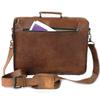 Messenger Personalized Laptop Briefcase Genuine Shoulder Bag Leather Vintage