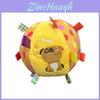 Puppy Frog Monkey Pattern Plush Cloth Ball Dog Pet Toy With Bell For Teething And Play