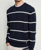 Binpolmen Cable Stripe Knit Navy