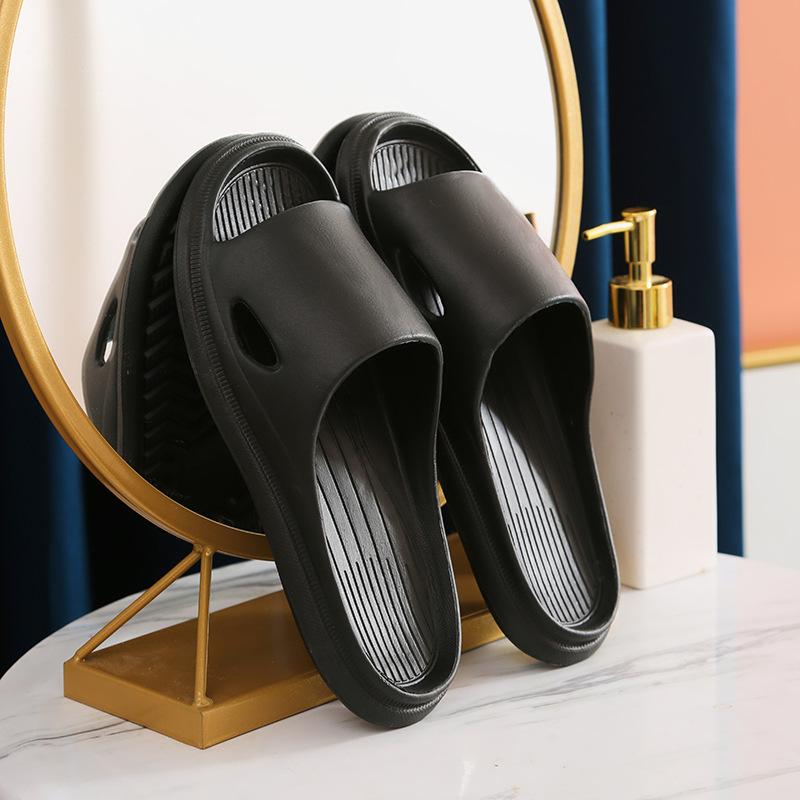 Indoor Home Household Thick-soled Slippers Men's Summer Bathroom Bath Non-slip Couple Cool Slippers
