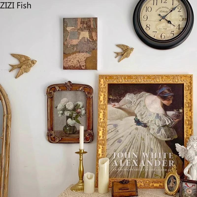 Golden Pigeon Wall Hanging Ornaments Creative Dove Decorative Hooks Living Room Display Wall Hangings Hooks Room Aesthetic Decor