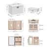 SONGMICS Jewellery Box, Organiser with 2 Drawers, Lockable Case with Mirror, Portable Travel Case, for Rings, Bracelets, Earrings, Necklaces
