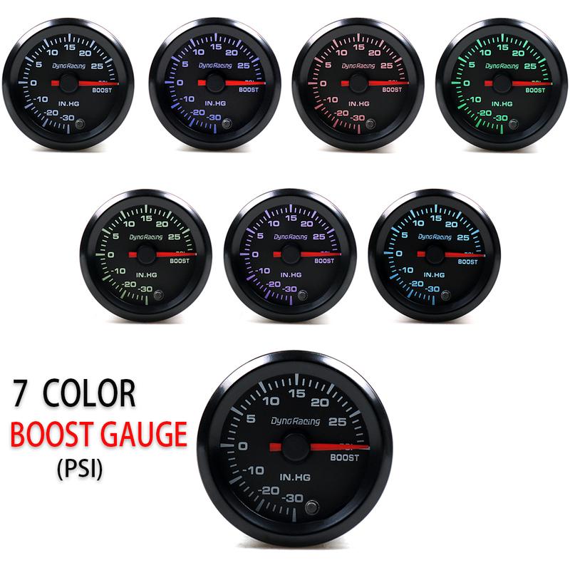 Dynoracing Car Meter Exhaust Gas Temp Gauge 2" 52mm 7 Colors LED 300-1300 Celsius EGT Gauge High Speed Motor EXT Gauge