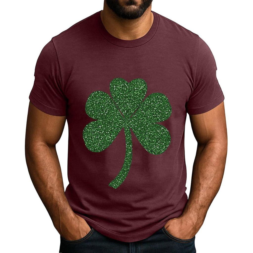 Men's Popular T-shirt Printed Round Neck Short Sleeve T-shirt