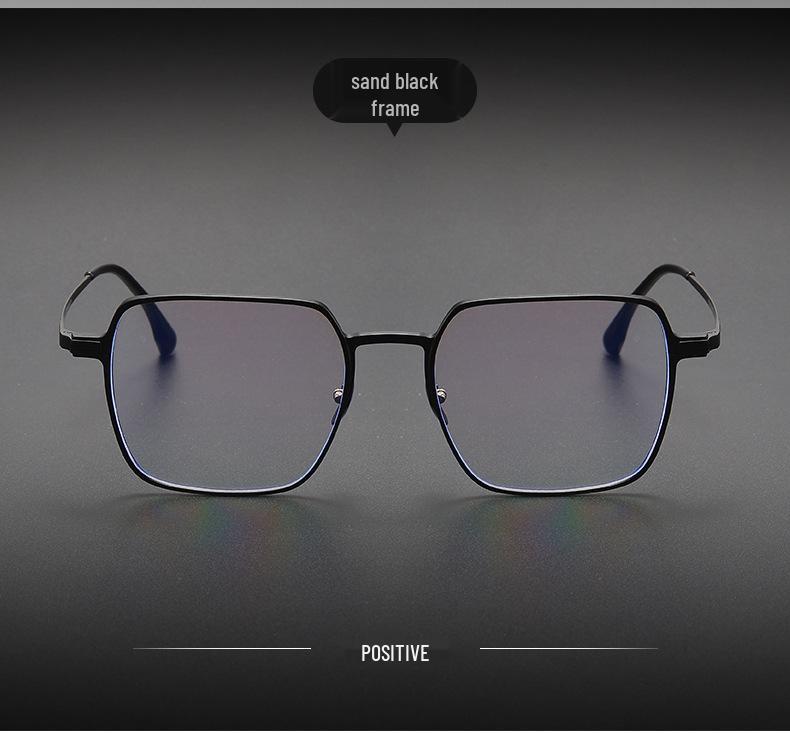2025 Ultralight Men's Business Glasses: Anti-Blue Light, Fashionable Aluminum-Magnesium-Titanium Frame, Compatible with Prescription or Plano Lenses.