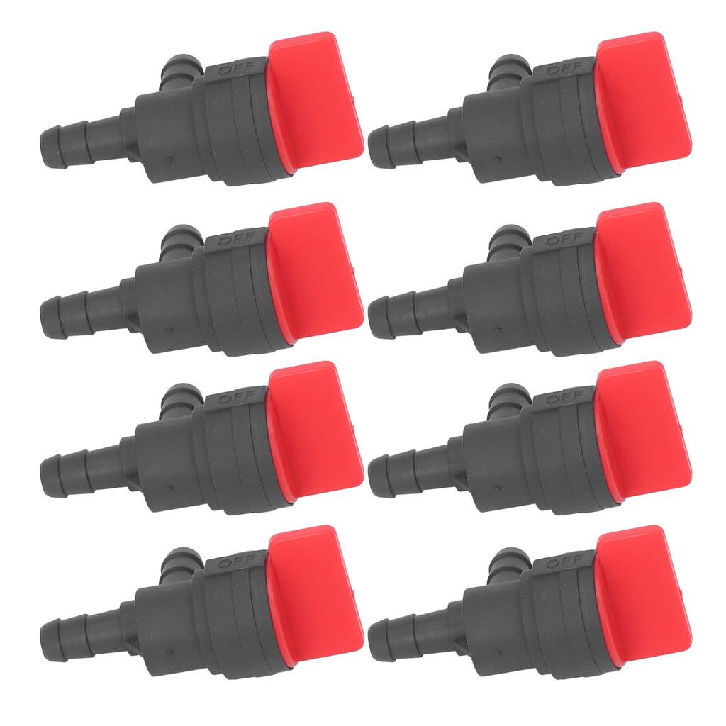 8Pcs 1/4in Kraftstoff Cut Off Ventil 90 Grad Abschaltung Ventil Gerade Gas Ventil für Stens für Oregon für