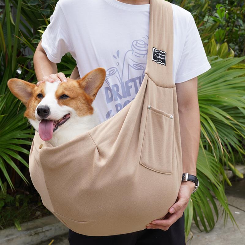 Pet Shoulder Bag with Mobile Phone Pocket New Crossbody Cat Bags Dog Outing Bags Portable Pet Backpack Simplicity Pets Supplies