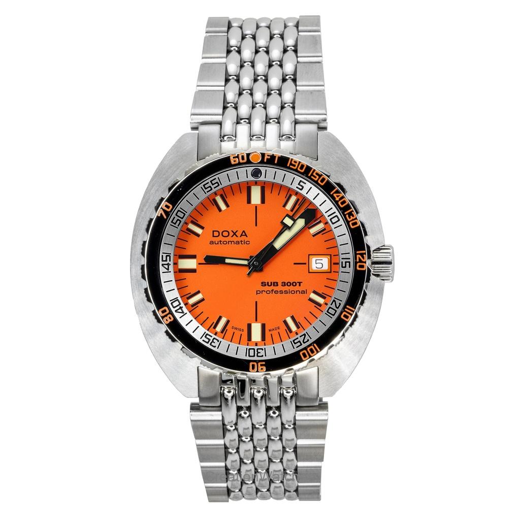 

Doxa SUB 300T Aristera Professional Оранжевый циферблат Автоматические Дайверские 840.10.351.10 1200M Мужские часы с дополнительным ремешком оранжевый