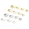50pcs Brass Pendant Pinch Bails Clasps Gold Plated Sliver Plated Multisize Brass Melon Seed Buckle High Quality Jewelry Findings